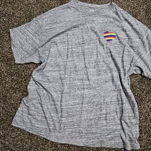 Victoria's Secret PINK Rainbow Heart Pride One Size Limited Edition Tshirt 💖